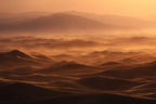 Wüsten Sanddünenlandschaft Im Sonnenuntergang | Wuesten und Savanne | Landschaften