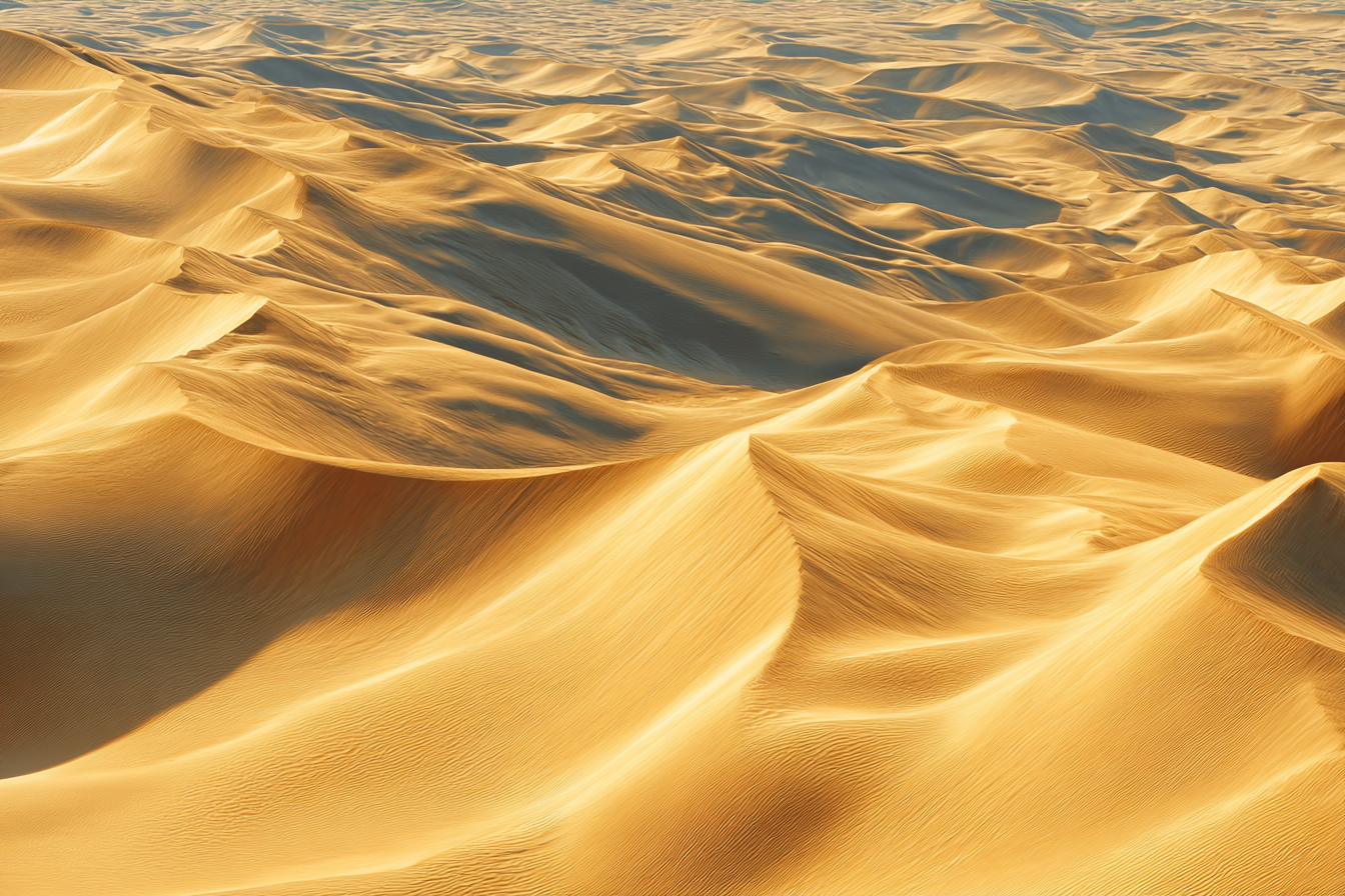 Wüsten Sanddünenlandschaft Wind Und Erosion Goldene Töne | Wuesten und Savanne | Landschaften