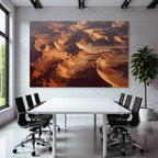 Deserts Vast Desert Landscape Sand Dunes Sunshine Orange Brown