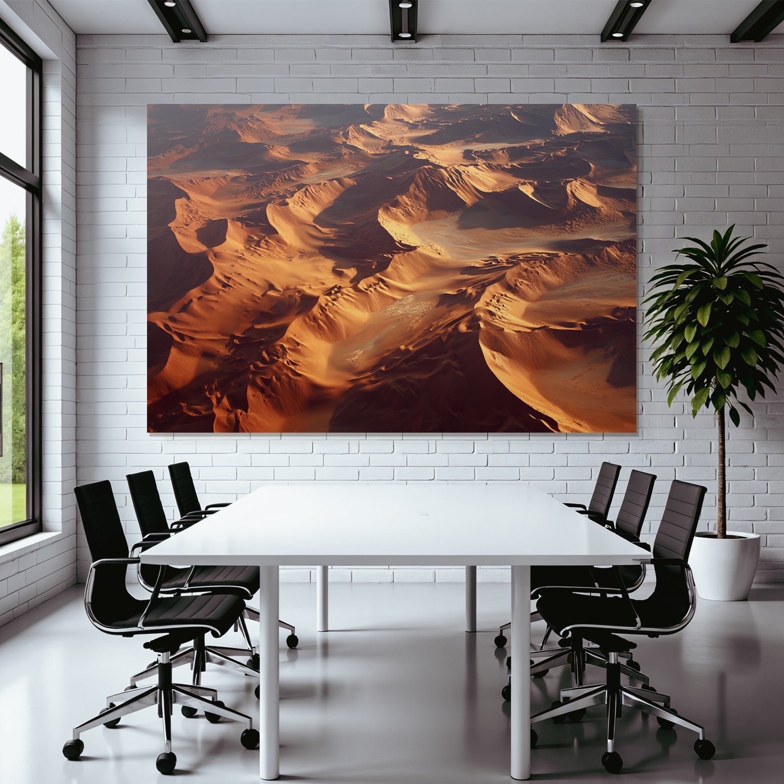 Deserts Vast Desert Landscape Sand Dunes Sunshine Orange Brown