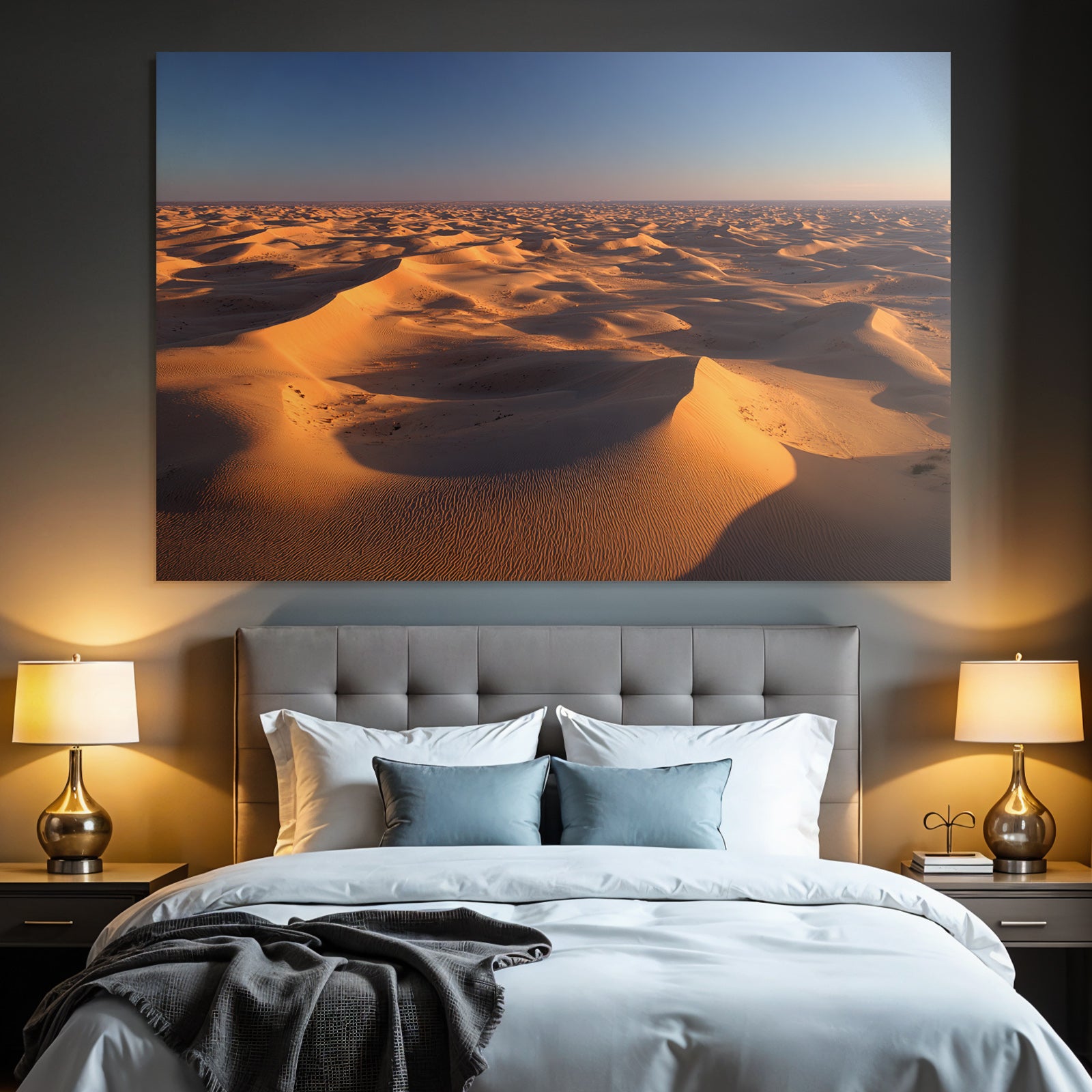 Deserts Wide Desert Mood With Sand Dunes