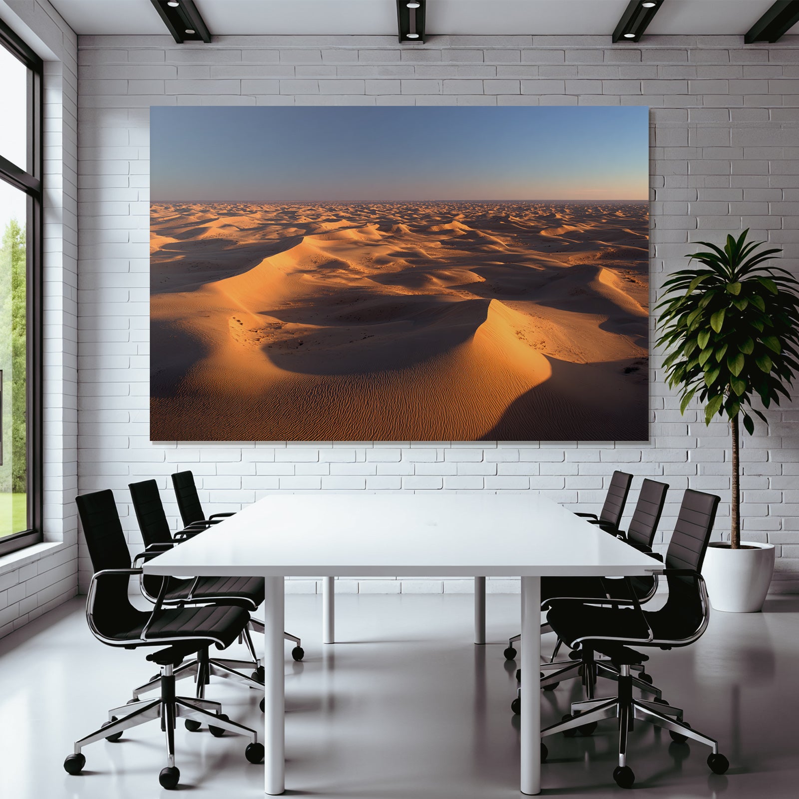 Deserts Wide Desert Mood With Sand Dunes
