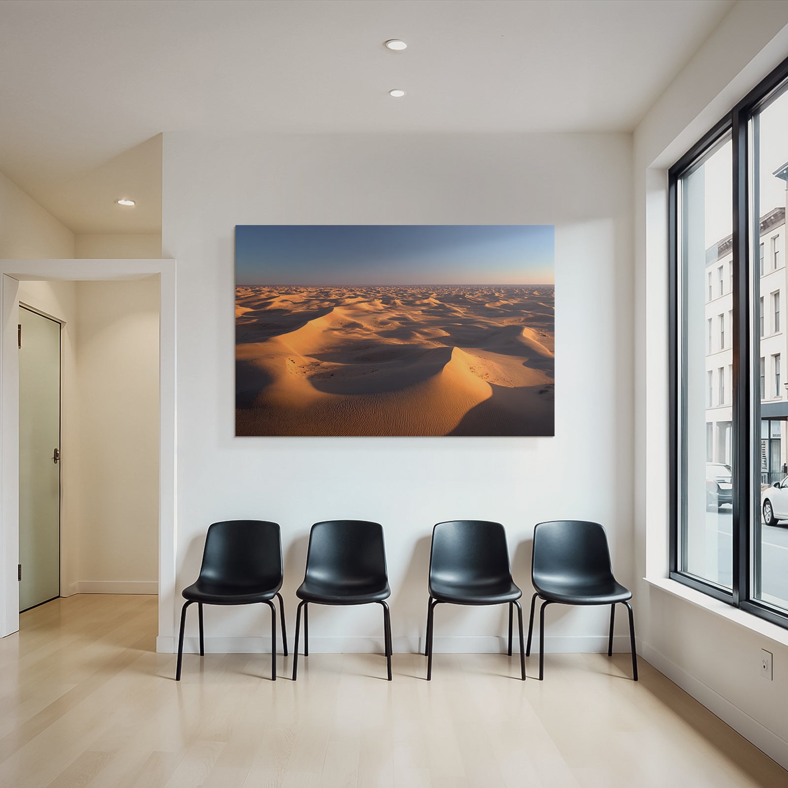 Deserts Wide Desert Mood With Sand Dunes