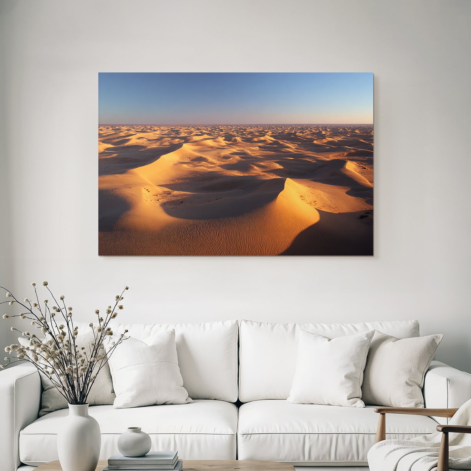 Deserts Wide Desert Mood With Sand Dunes