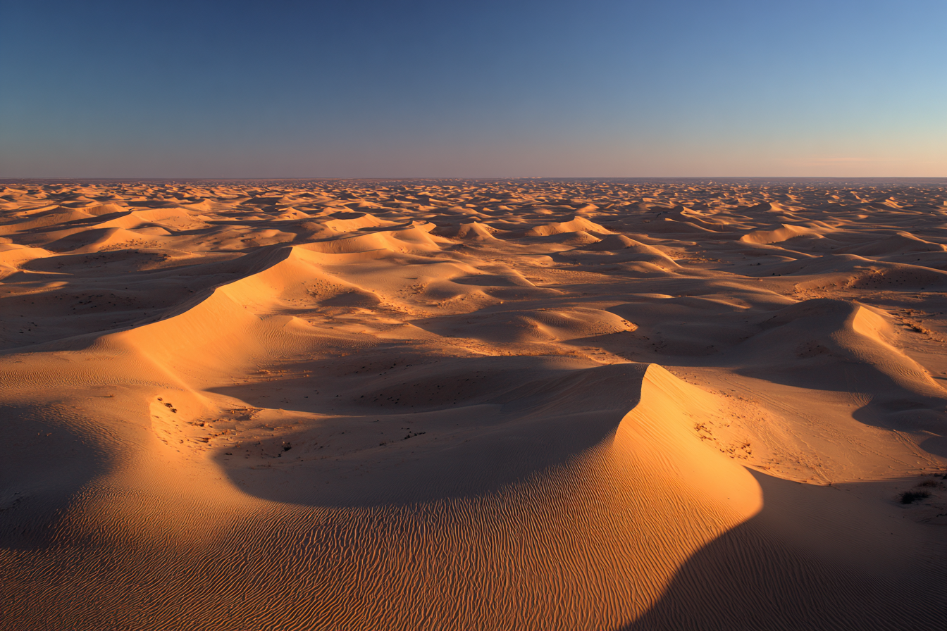Wüsten Weite Wüste Stimmung Mit Sanddünen | Wuesten und Savanne | Landschaften