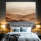 Desert Wide Sand Dune Landscape Peaceful And Beautiful