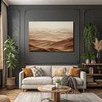 Desert Wide Sand Dune Landscape Peaceful And Beautiful