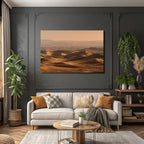 Deserts Wide desert landscape with sand dunes sunlight