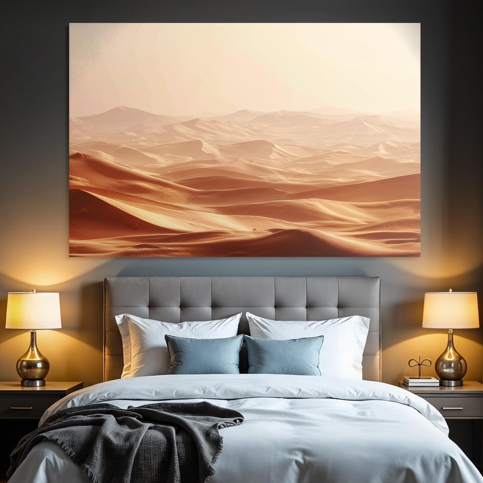 Deserts Desert landscape Sand dunes Soft light