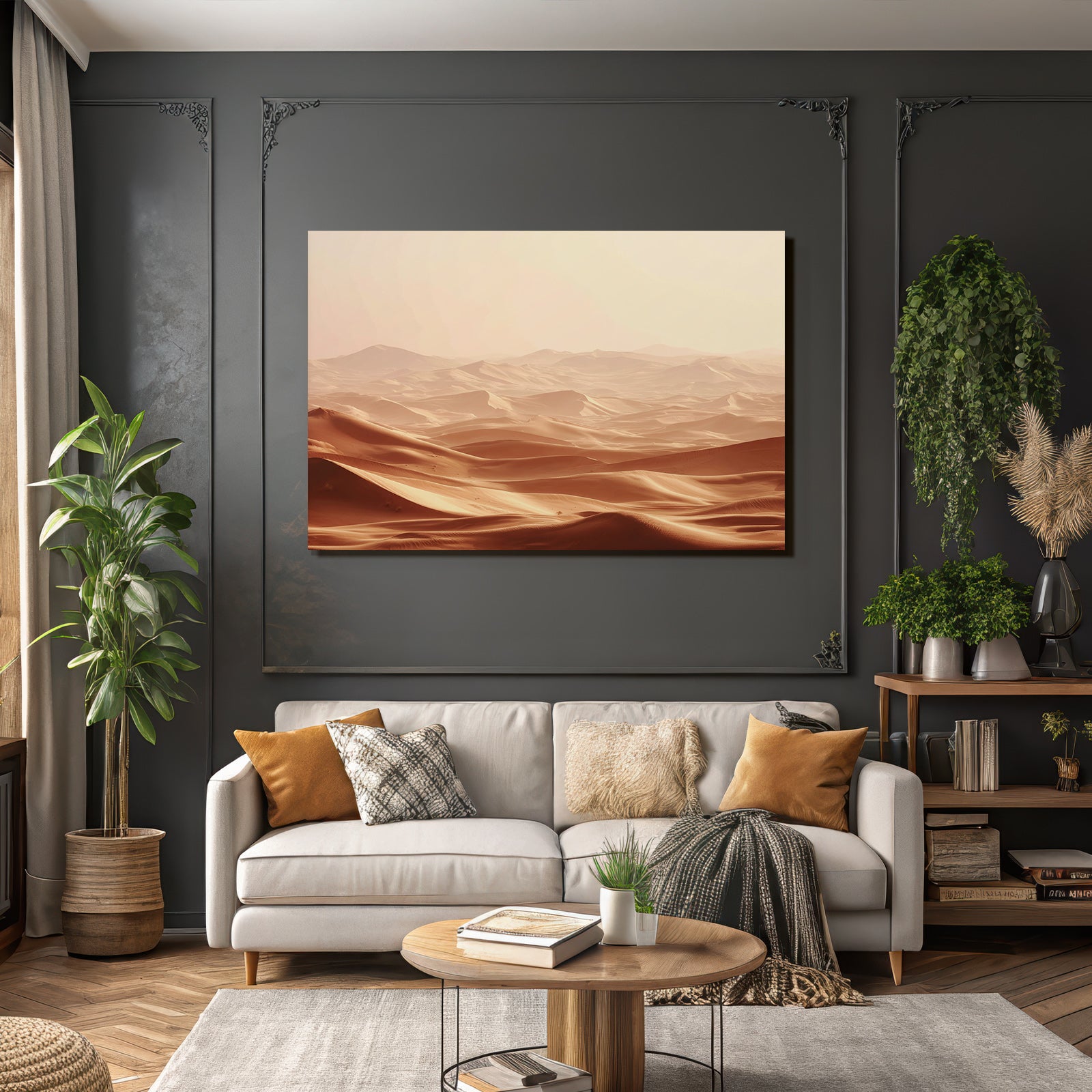 Deserts Desert landscape Sand dunes Soft light