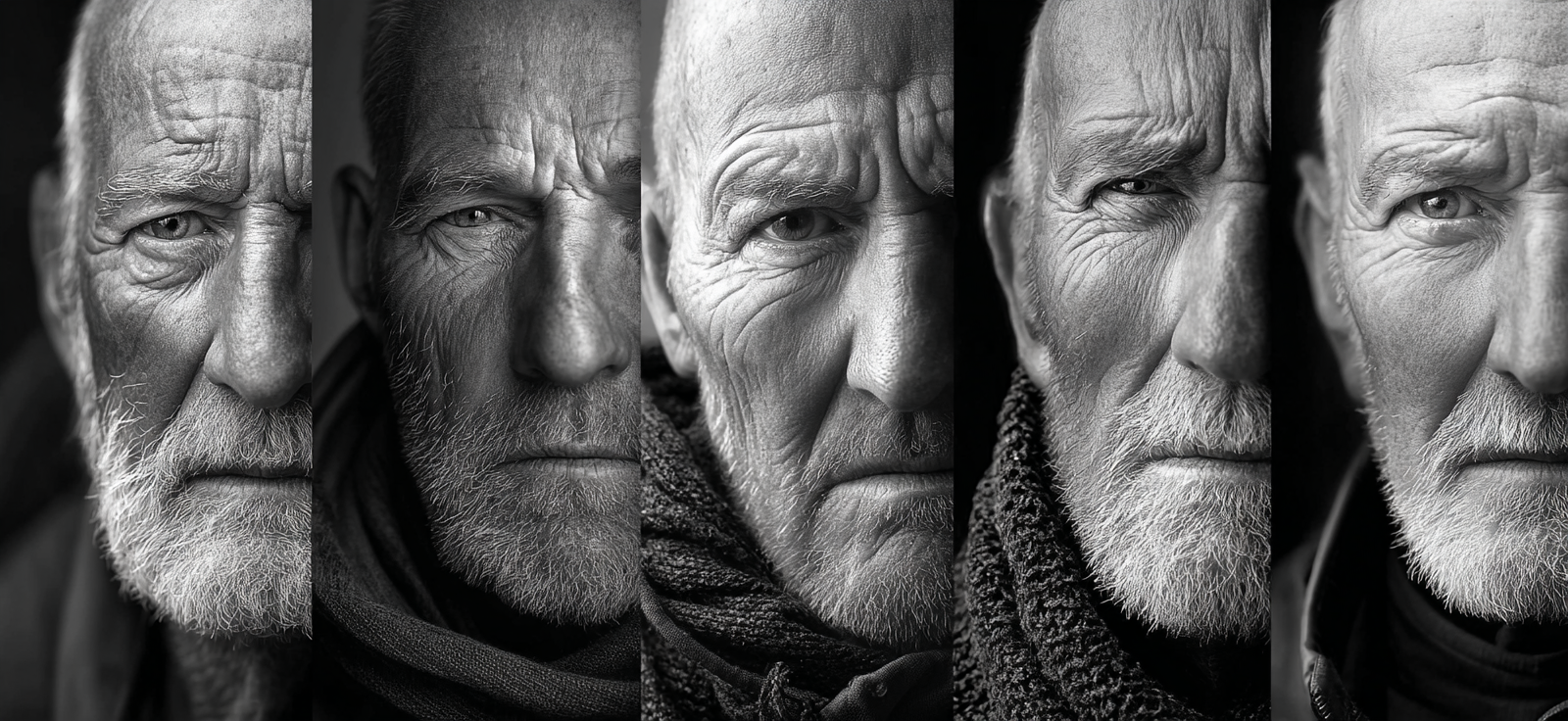 Portraits Von Einem Alten Mann Mit Verschiedenen Ausdückten Und Detailaufnahmen | Frauen und Maenner | Menschen und Emotionen