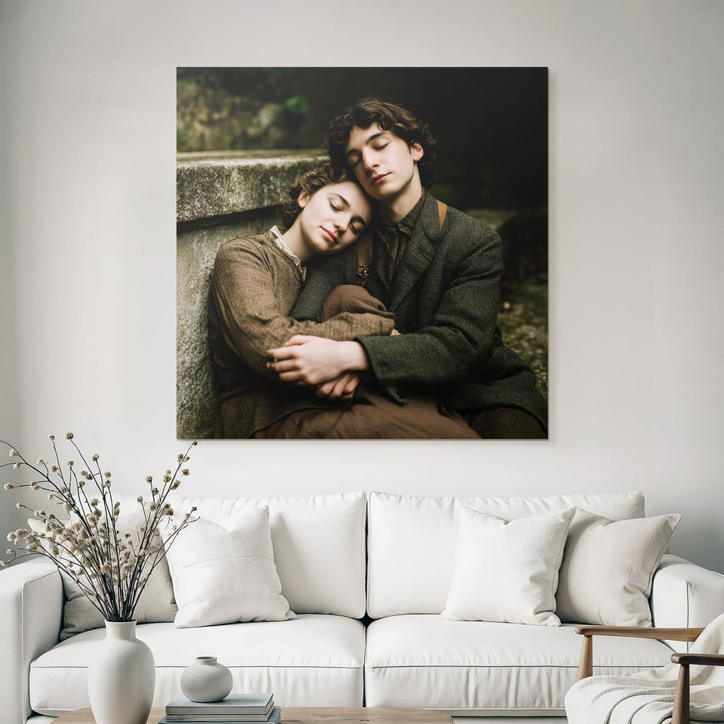 Portraits Close Relationship In Vintage Style