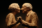 Porträts Alte Paare Skulptur Liebe Intimität | Liebe und Zweisamkeit | Menschen und Emotionen
