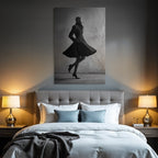 Fashion Fotografie Modell Mit Stilvollem Mantel Und High Heels