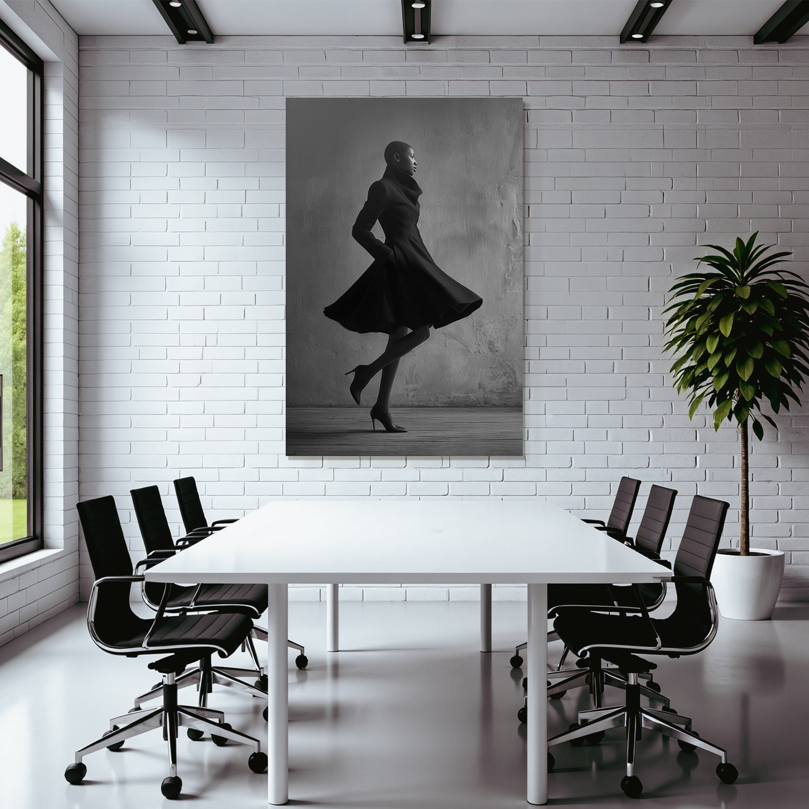 Fashion Fotografie Modell Mit Stilvollem Mantel Und High Heels
