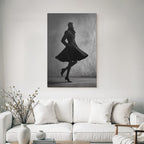 Fashion Fotografie Modell Mit Stilvollem Mantel Und High Heels