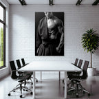 Muscularer Torso Martial Artist Tattoos Traditionelle Kampfsportkleidung