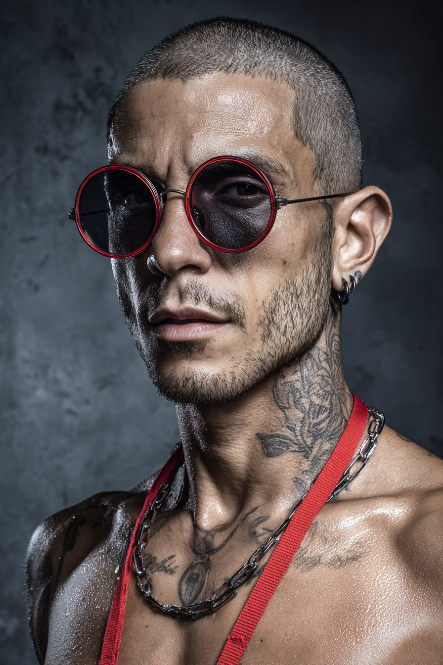 Portrait Person Sonnenbrille Tattoos | Mode und Stil | Menschen und Emotionen
