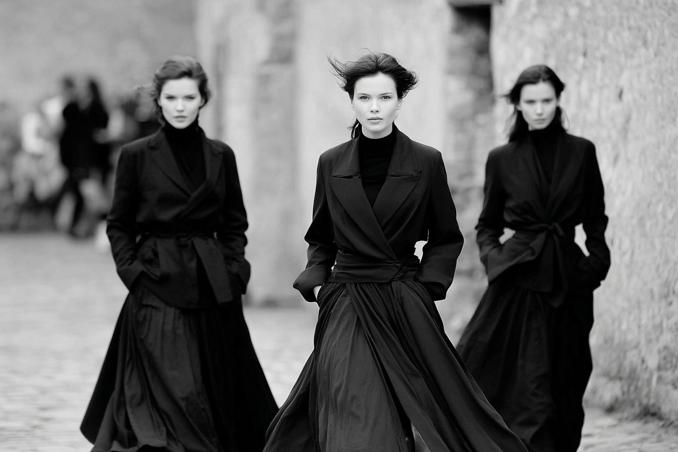 Mode Schwarz Und Weiss High Fashion Mit Modellen Und Eleganten Outfits | Mode und Stil | Menschen und Emotionen