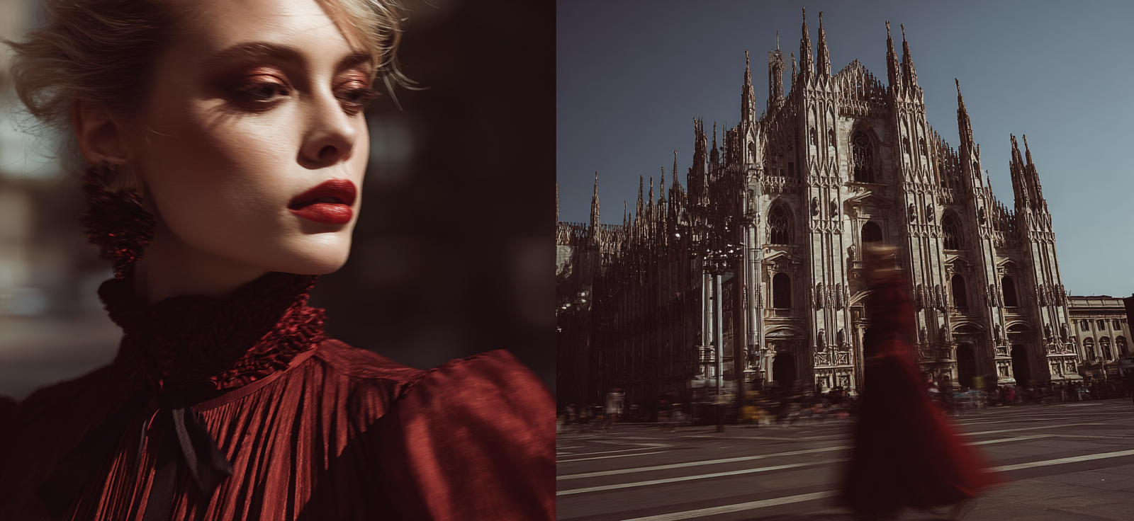 Mode Und Architektur Split Komposition | Mode und Stil | Menschen und Emotionen