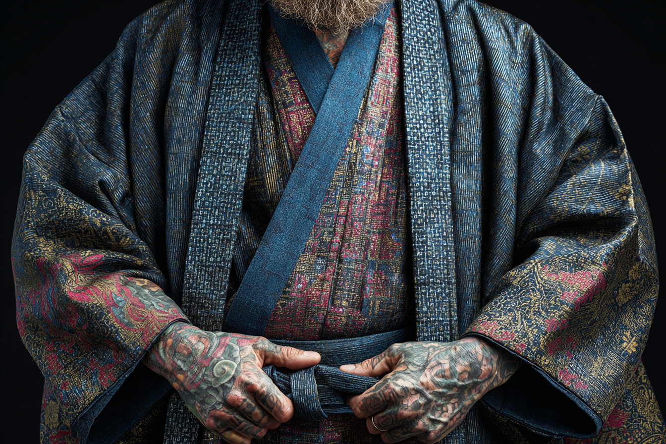 Traditionelles Kimono Mit Tattoos Auf Händen | Mode und Stil | Menschen und Emotionen