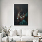Nahaufnahme Portraits Augen Im Dramatischen Licht
