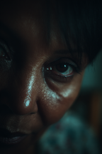 Nahaufnahme Portraits Augen Im Dramatischen Licht | Portraets | Menschen und Emotionen