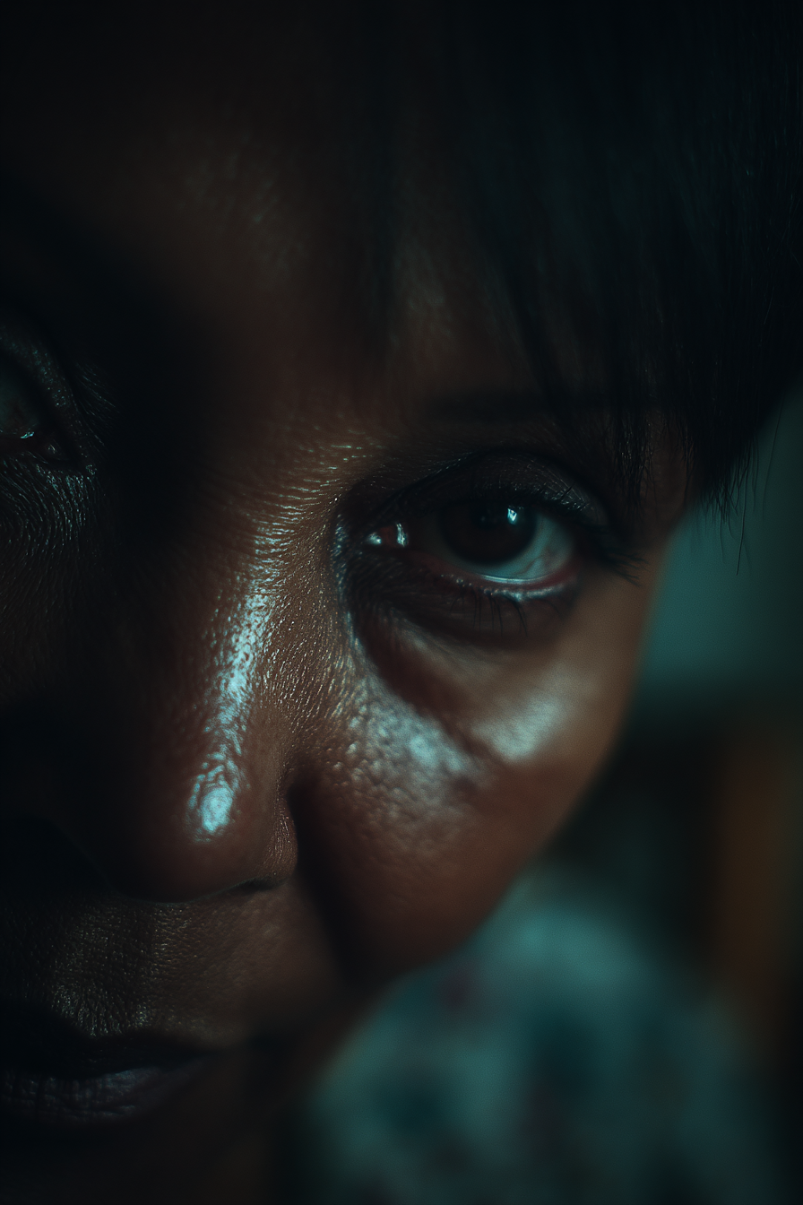 Nahaufnahme Portraits Augen Im Dramatischen Licht | Portraets | Menschen und Emotionen