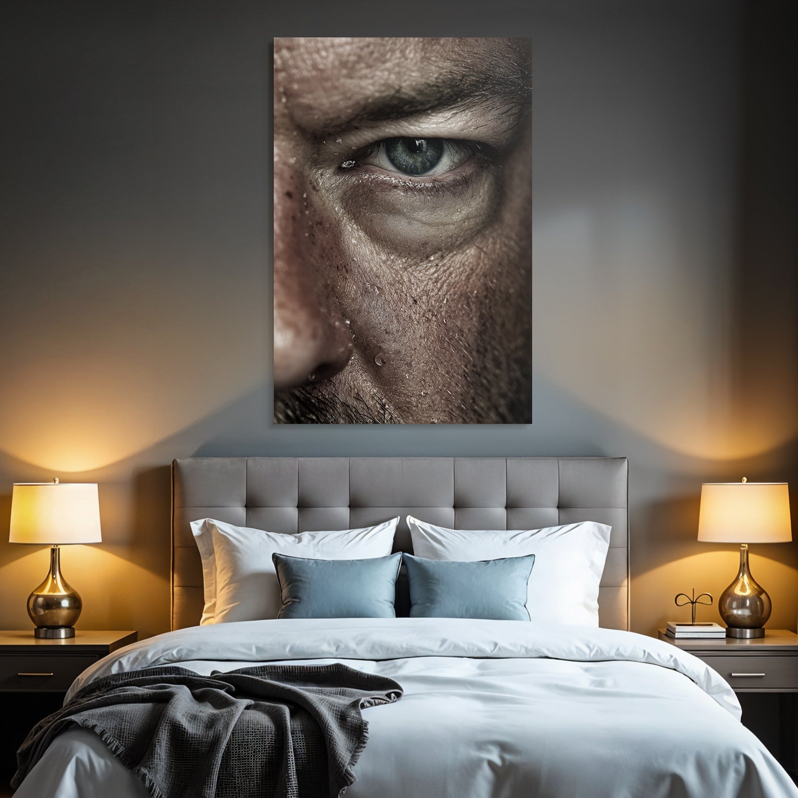 Augen Detail Gesicht Nahaufnahme Intensive Ausdruck