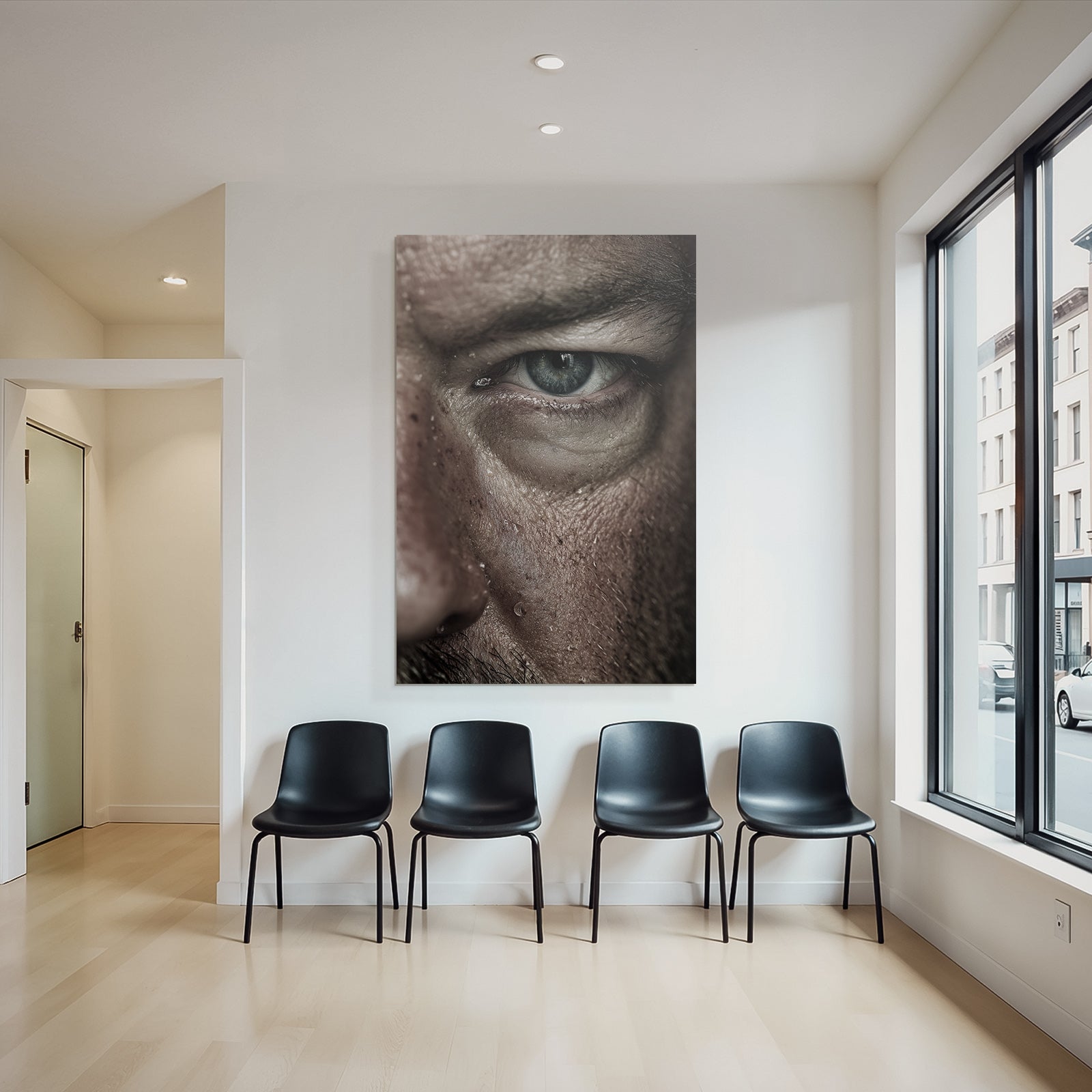 Augen Detail Gesicht Nahaufnahme Intensive Ausdruck