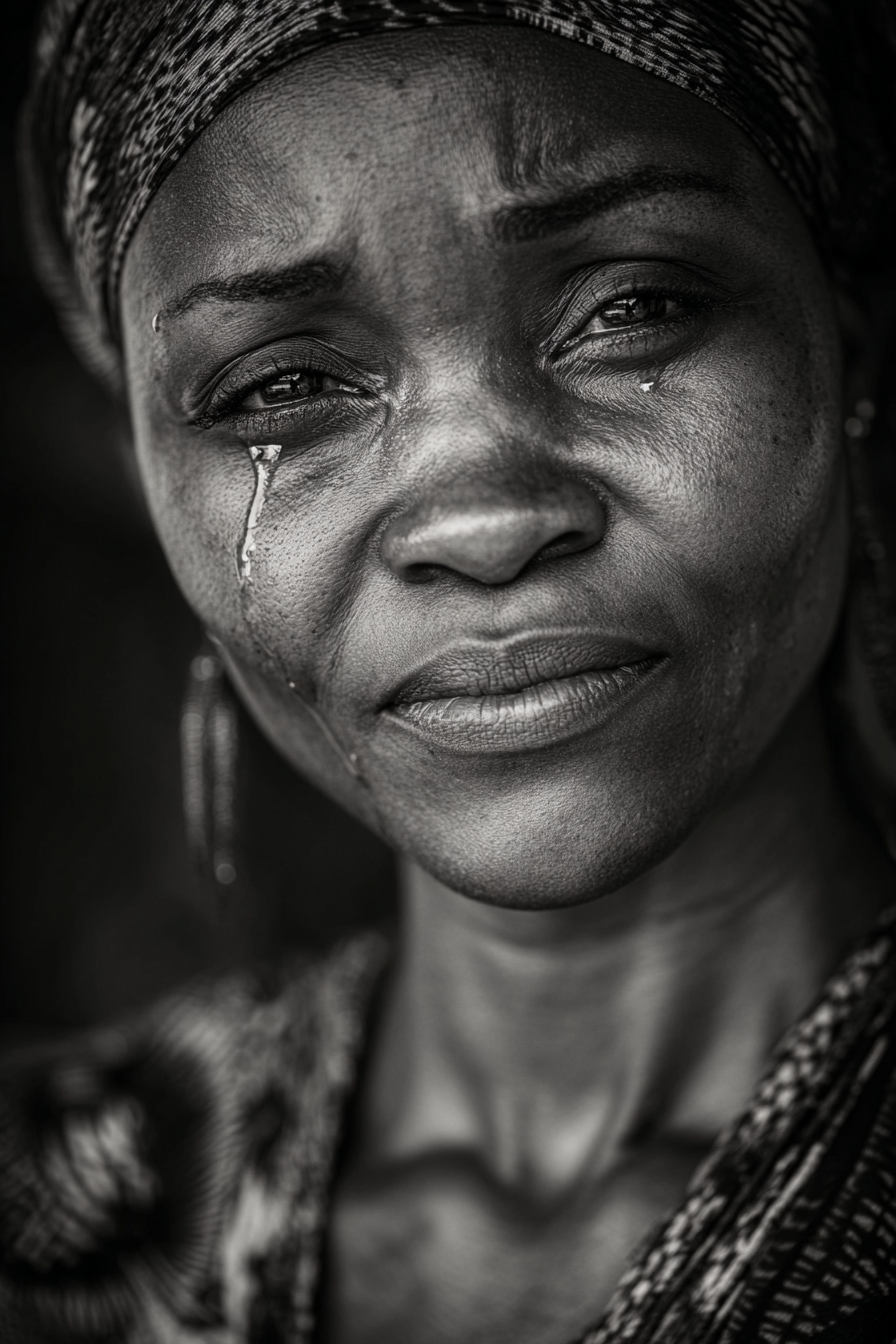 Frau Mit Tränen Emotionale Ausdruck | Portraets | Menschen und Emotionen