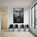 Nahaufnahme Monochrom Portrait Eines Mannes