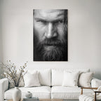 Nahaufnahme Monochrom Portrait Eines Mannes
