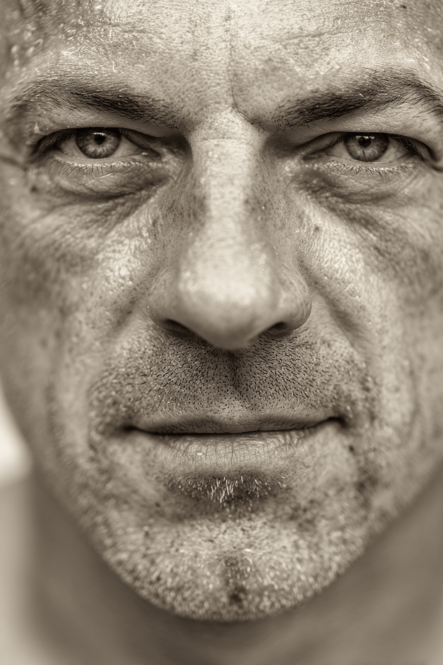Nahaufnahme Portrait Mann Hauttextur Ausdruck | Portraets | Menschen und Emotionen
