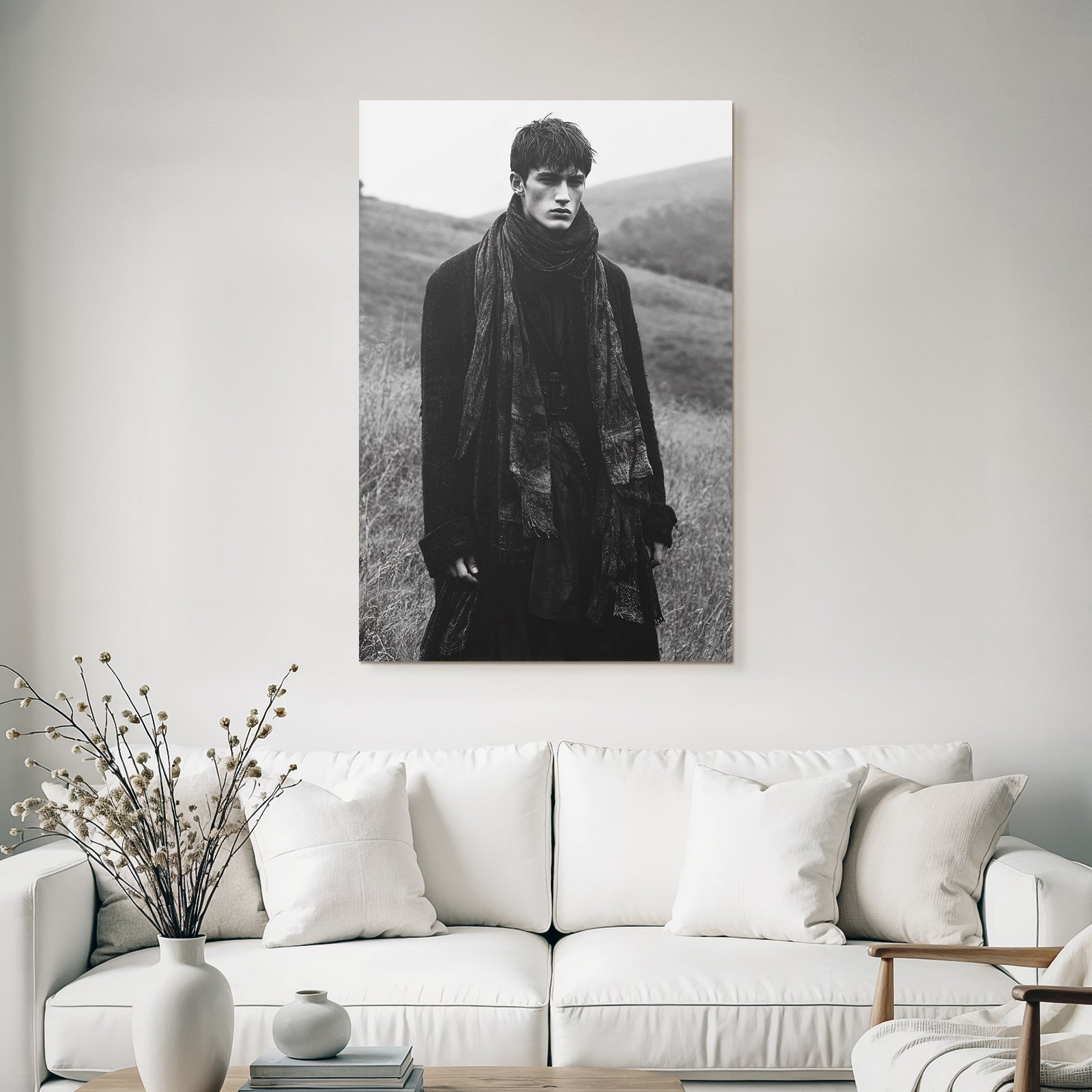 Schwarzweiss Fotografie Person In Der Natur Moody Dramatisch