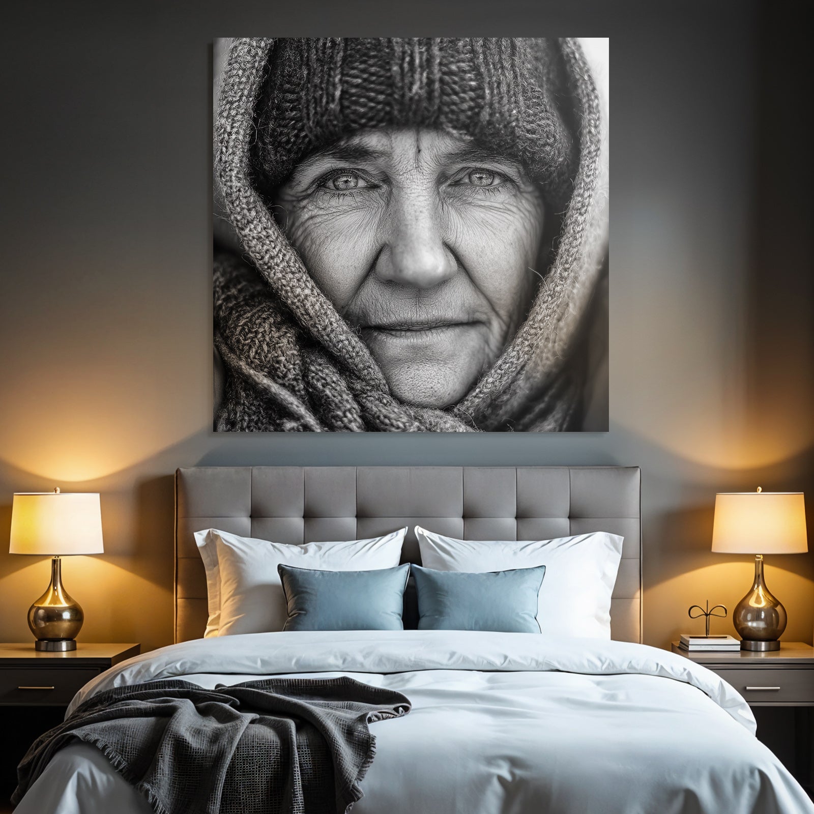 Nahaufnahme Schwarz Weiss Porträt Emotionen