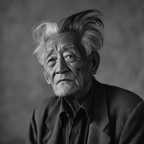 Altmodischer Portrait Erdolter Individüller Nachdenklicher Ausdruck | Portraets | Menschen und Emotionen