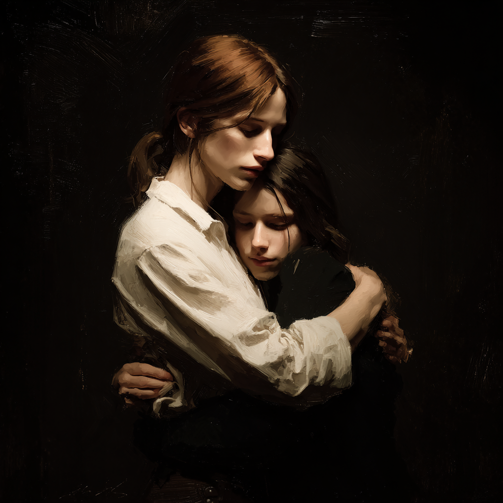 Intimität Und Wärme Umarmung | Portraets | Menschen und Emotionen