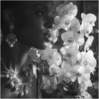 Jewelry And Orchids Schwarz Und Weiss Portrait | Portraets | Menschen und Emotionen