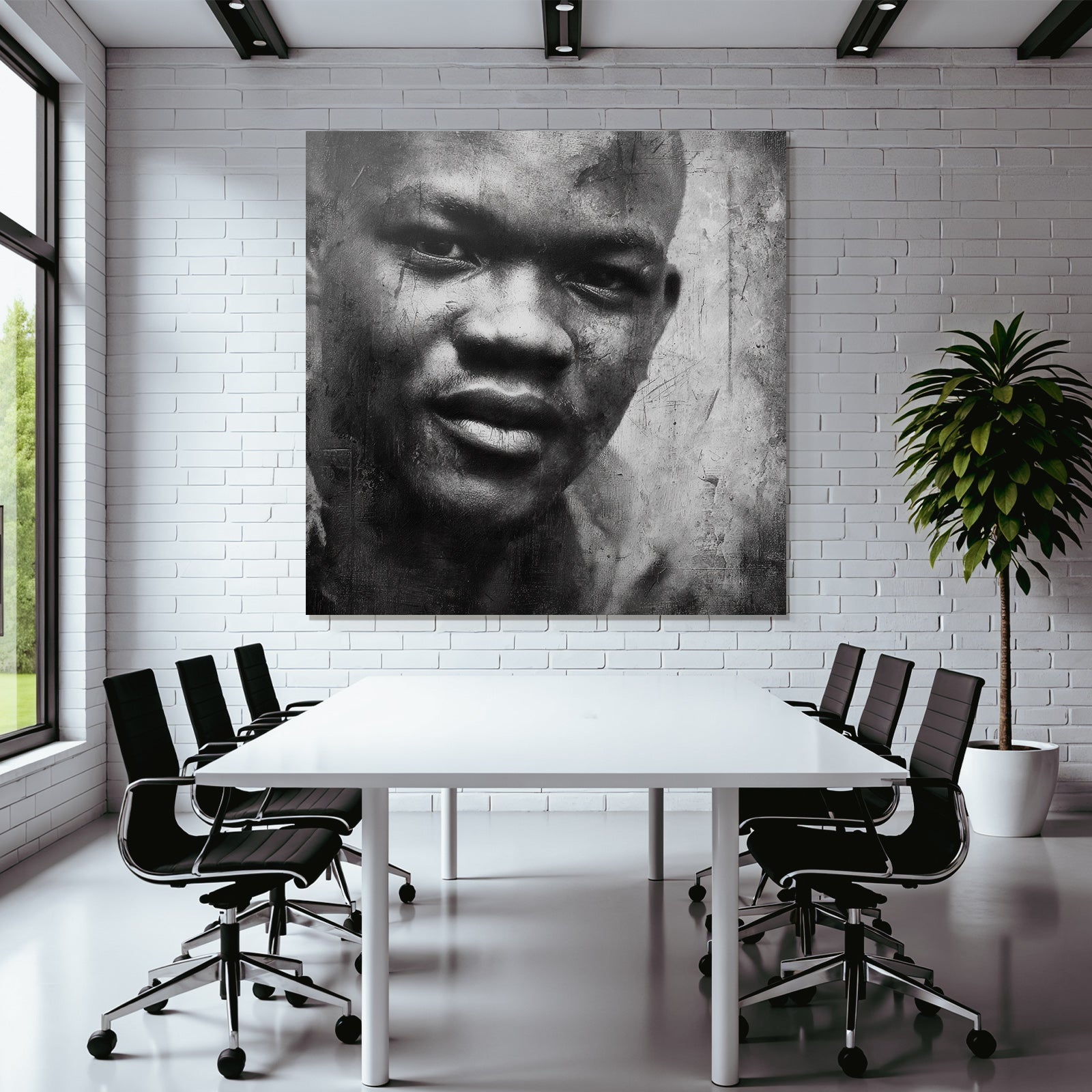 Nahaufnahme Kunstvolles Portrait Person Schwarzweiss Textur Emotion