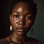 Nahaufnahme Portrait Einer Person Mit Tränen Und Seriösem Ausdruck | Portraets | Menschen und Emotionen