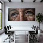 Nahaufnahme Von Augen Und Haut Mit Freckles Und Falten
