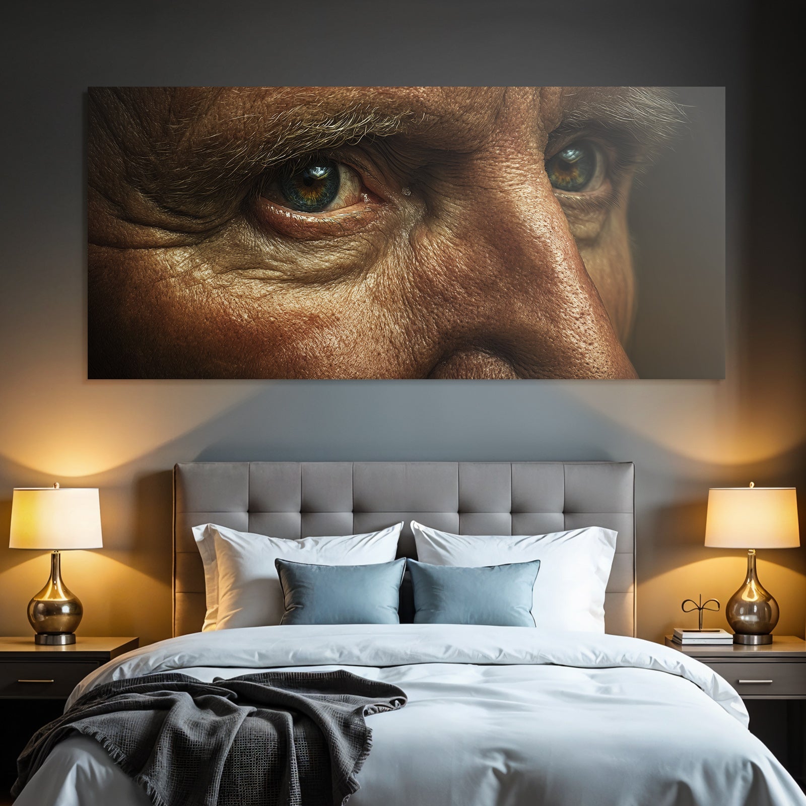 Alter Eindruck Augen Detail Wrinkles Hauttextur