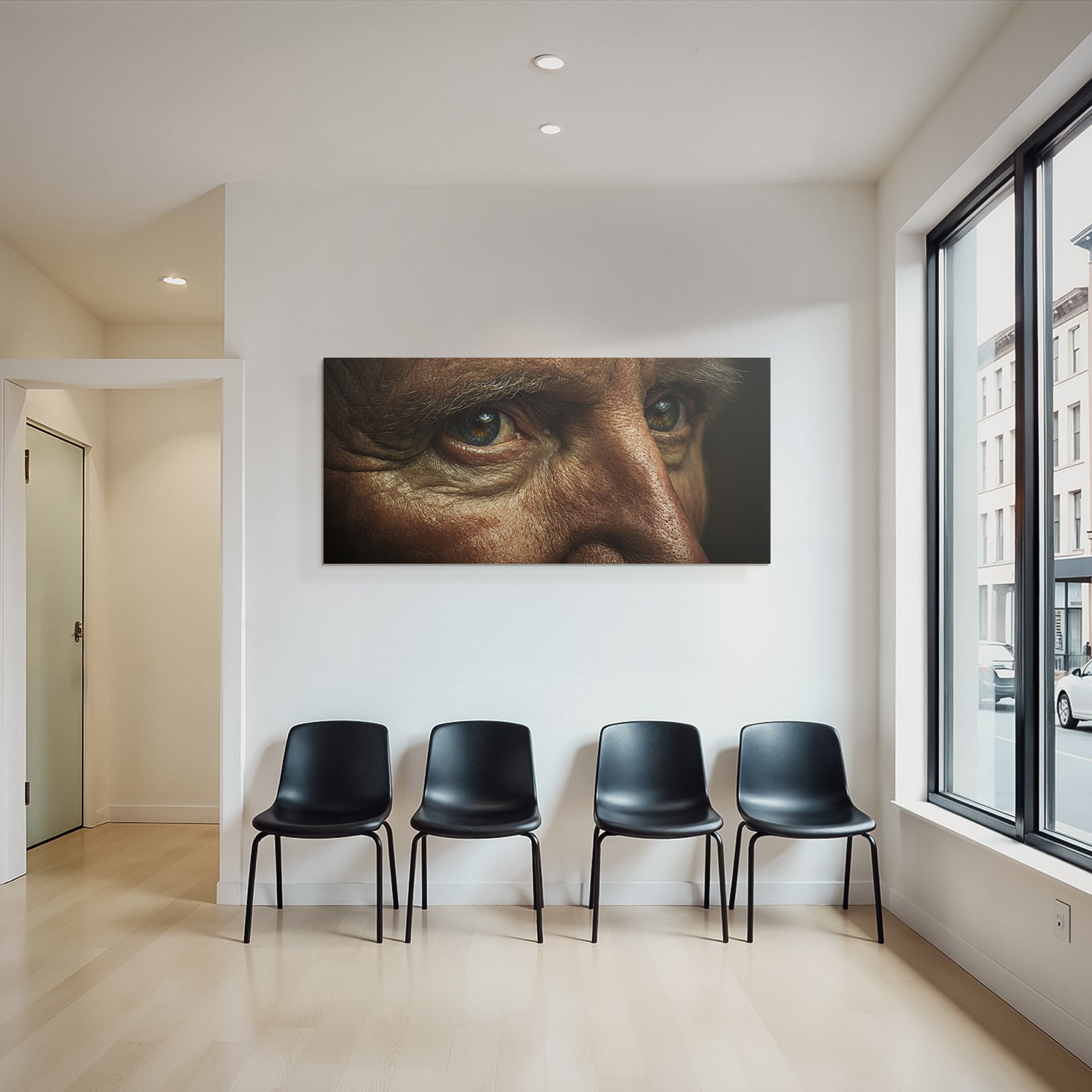 Alter Eindruck Augen Detail Wrinkles Hauttextur