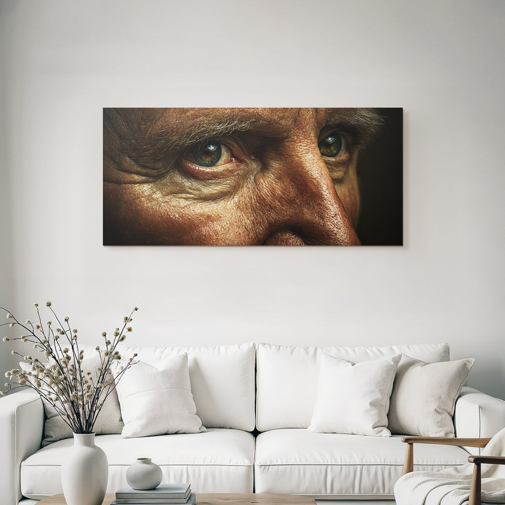 Alter Eindruck Augen Detail Wrinkles Hauttextur