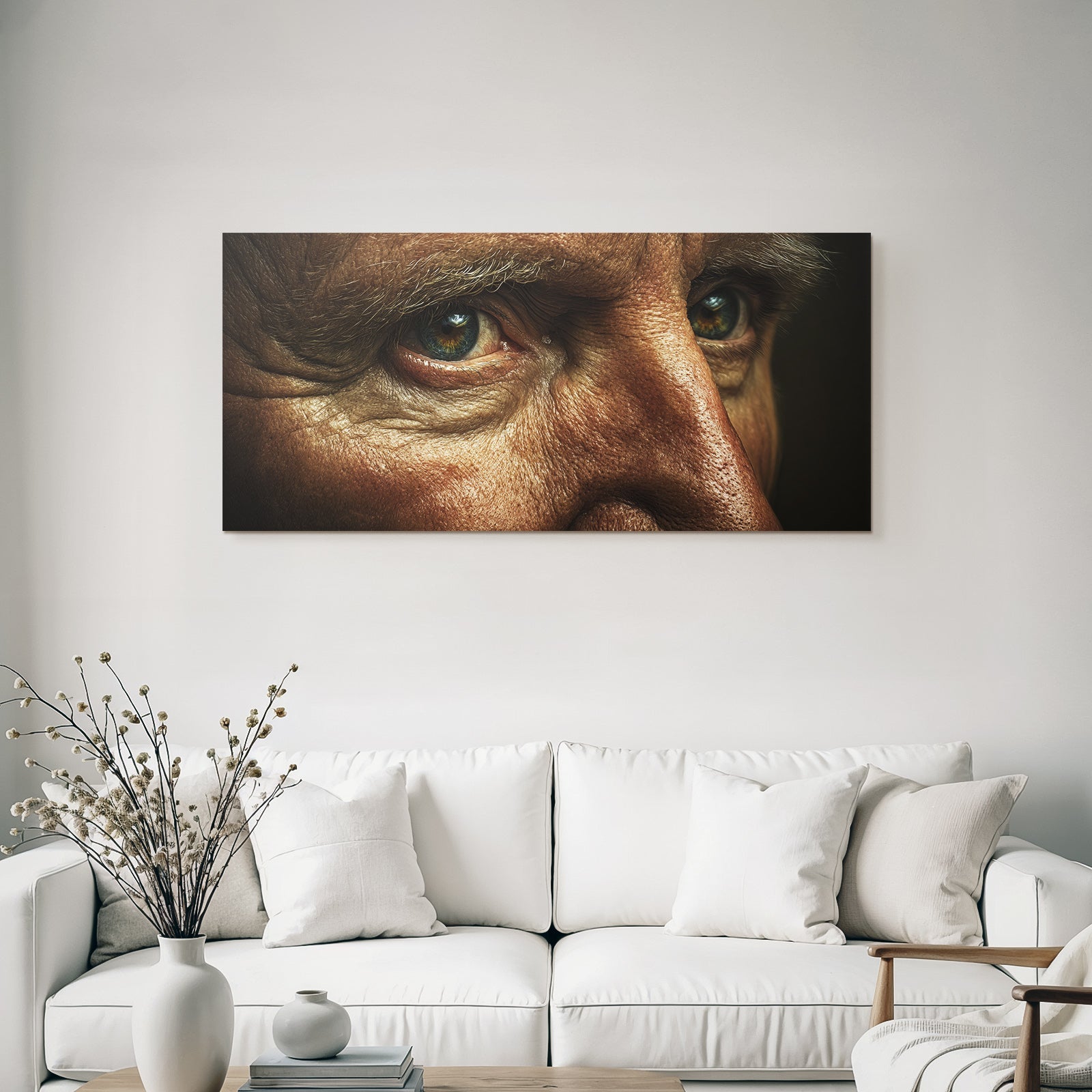 Alter Eindruck Augen Detail Wrinkles Hauttextur