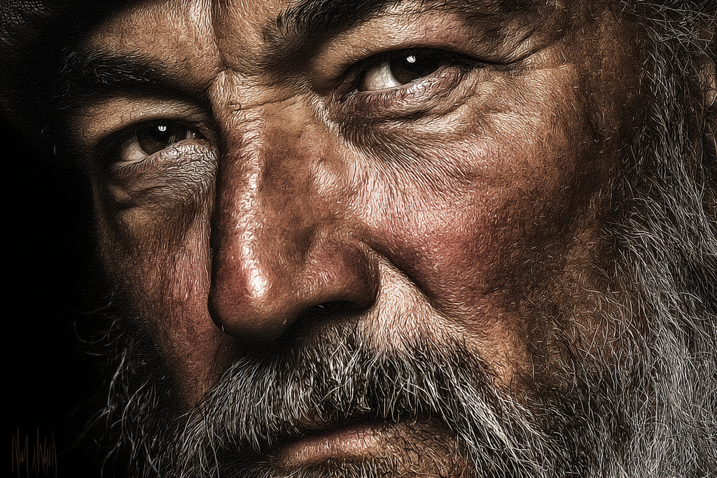 Alter Mann Portrait Intensive Ausdruck Mit Bart | Portraets | Menschen und Emotionen
