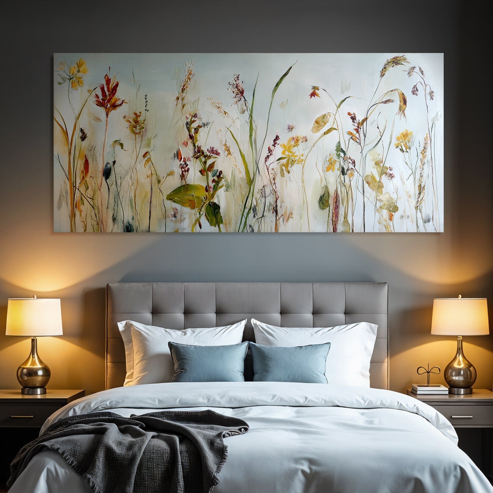 Blumen Im Abstrakten Stil Mit Bunten Farben