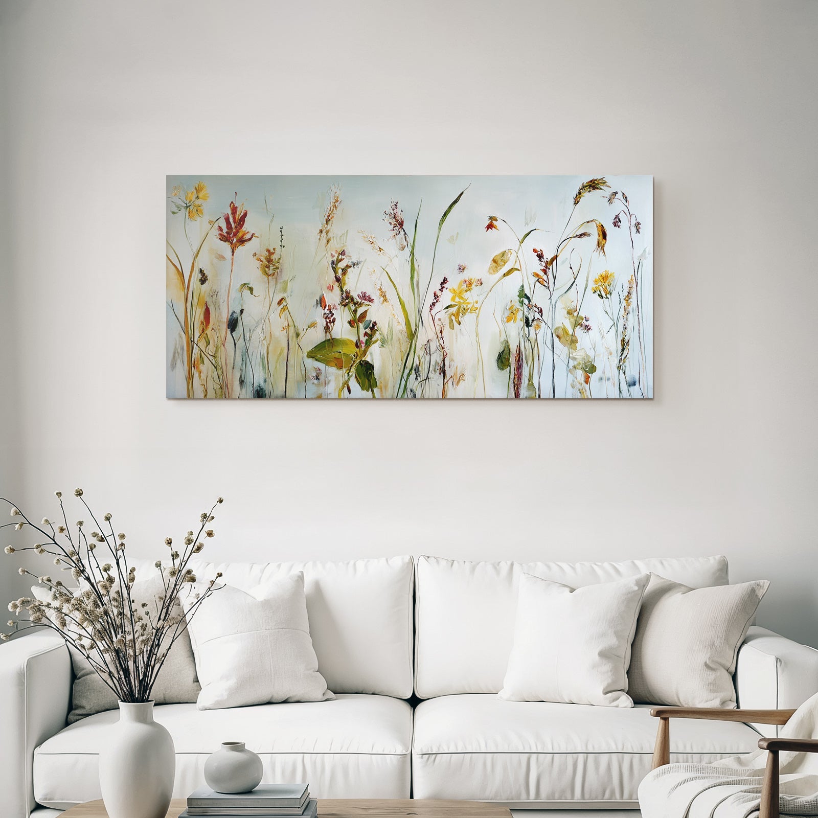 Blumen Im Abstrakten Stil Mit Bunten Farben