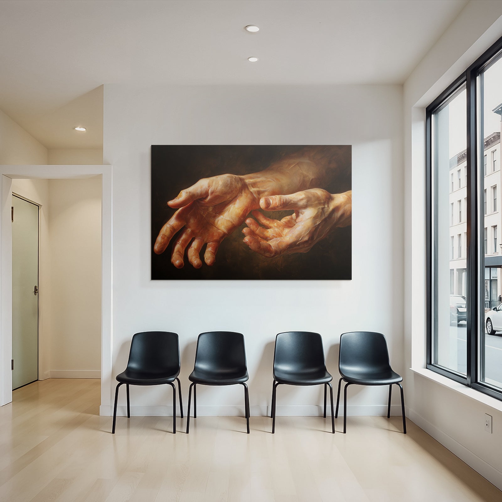 Detaillierte Hände Mit Anatomischen Merkmale Und Realistische Beleuchtung